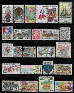 Czechoslovakia Small Collection of Used/Canceled Stamps (001)