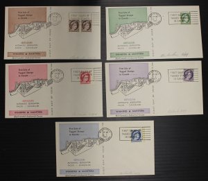 Canada #337p-341p Tagged First Day Cover Bileski Collection