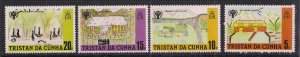 Tristan Da Cunha 1979 QE2 Set Year of the Child Paintings Umm SG 268 - 271 ( ...