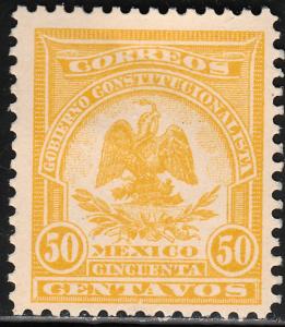 MEXICO 392, 50c DENVER ISSUE. UNUSED, H OG. F-VF.