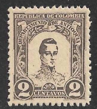 COLOMBIA / ANTIOQUIA LOCAL 1899 2c General Cordoba Issue Sc 119 MH