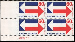 US #E23 ARROWS MNH LL PLATE BLOCK #32977