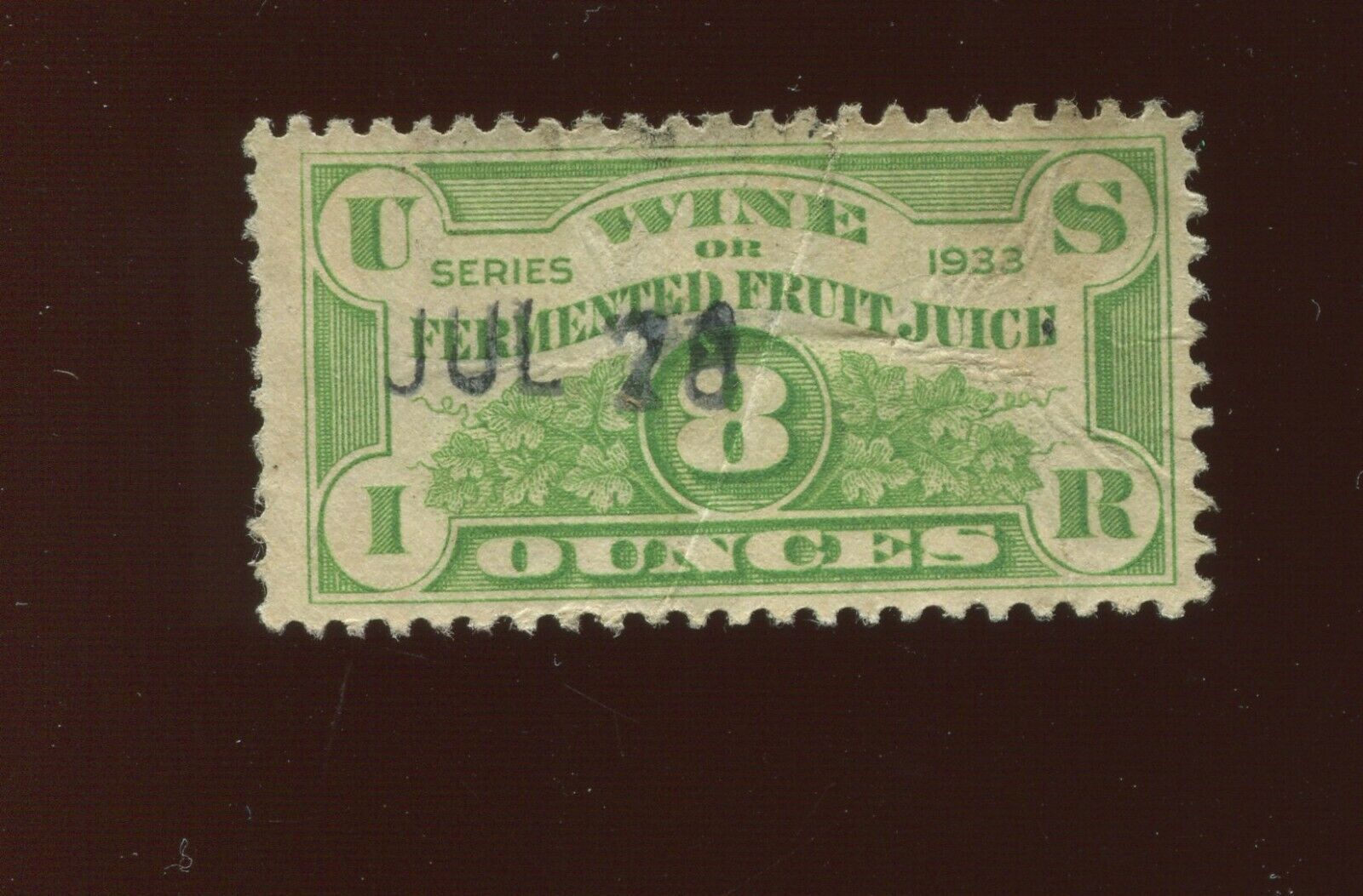 REF3 Fermented Fruit Juice Revenue Used Stamp Bx 106 United States 