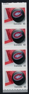 Canada 2665i end Strip MNH NHL Montreal Canadiens, Ice Hockey Puck