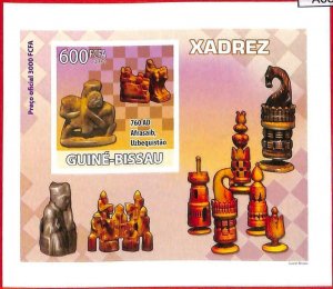 A0804a - GUINEE Guinea -  IMPERF SHEET - SPORT:  CHESS 2009