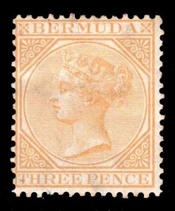 MOMEN: BERMUDA SG #5 1875 CROWN CC MINT OG H £475 LOT #66434