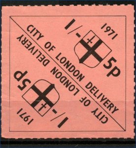 GB 1971 City of London Local Delivery Label