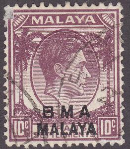 Malaysia BMA 262 USED 1945 King George VI - O/P