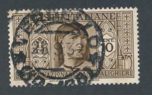 Italy 1932 Scott 268 used - 10c, Dante Alighieri Society