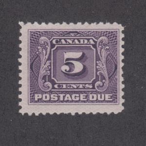 Canada Sc J4 MLH. 1928 5c violet Postage Due, fresh, bright, F-VF