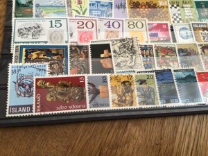 Iceland Island used  mixed stamps A12281