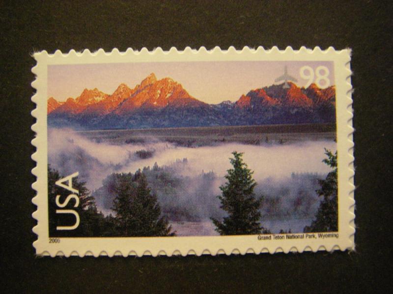 Scott C147, 98c Grand Teton, Wyoming, MNH Airmail Beauty, American Landscapes