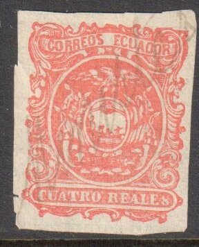 Ecuador #2 Mint No gum+ #6 Used