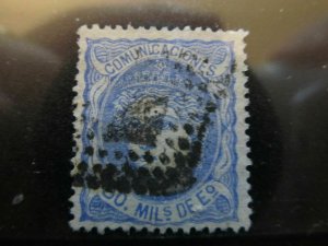 Spain Spain España Spain Regency 1870 50m ultram fine used A13P35F68-