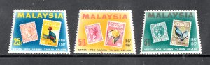 Malaysia Scott #48-50 MH