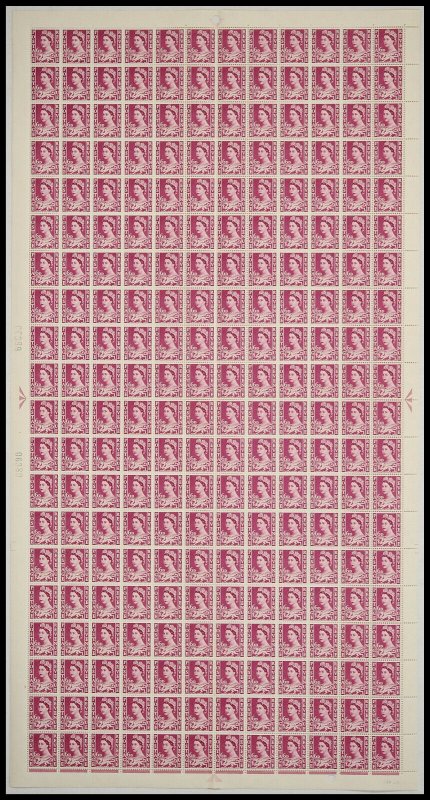 XW12 6d Wales Regional Sheet - Full sheet UNMOUNTED MINT/MNH 