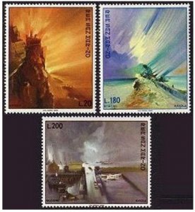 San Marino 710-712, MNH. Michel 936-938. Paintings by R. Viola, 1969.