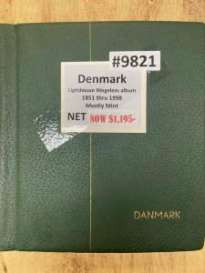 Collections For Sale, Denmark (9821) 1851 thru 1998