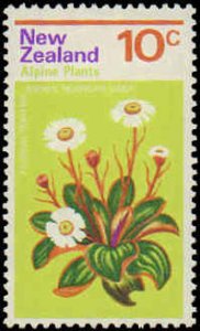 New Zealand #500-503, Complete Set(4), 1972, Flowers, Never Hinged