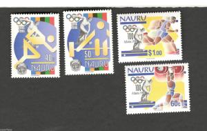 1996 Nauru SCOTT #437-40 Atlanta 1996 Olympics MNH stamps