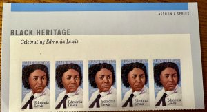 US # 5663 Edmonia Lewis strip of 5 forever 2022 Mint NH