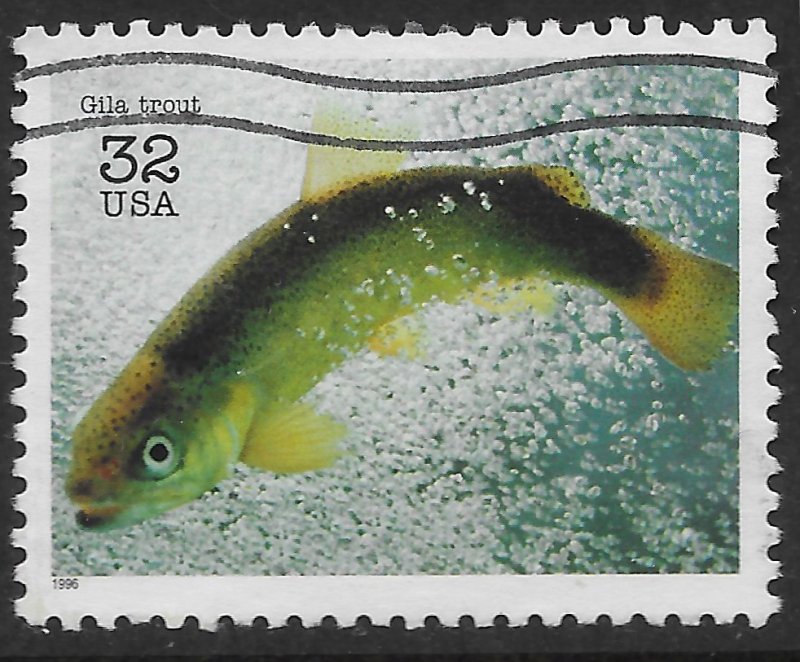 US #3105j  Used. Endangered Species. Gila Trout.  Fish