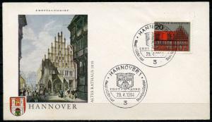 GERMANY LOT OF FOUR TOWNS FIRST DAY  COVERS AS SHOWN