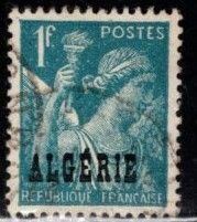 Algeria - #192 Iris Overprinted  - Used