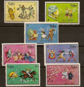 CUBA Sc# 1436-1442  FENCING CHAMPIONSHIPS  sword  CPL SET of 7  1969   MNH