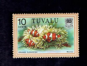 TUVALU SCOTT#102 1979 10c ORANGE CLOWNFISH -= MNH