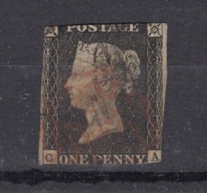 GB QV 1840 1d Penny Black BP9223