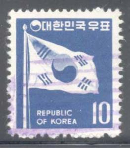 Korea ~ #642 ~ Flag ~ Used