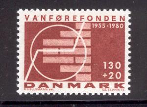 DENMARK B59 MNH DISABLE FOUNDATION 1980