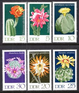 Germany DDR 1251-1256 Cactus Flowers VF