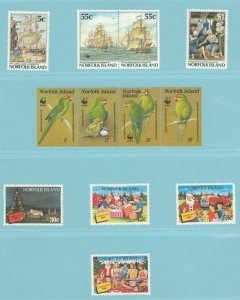 Norfolk Island #419-425 Mint (NH) Single (Complete Set) (Wildlife) (Wwf) (Bird)