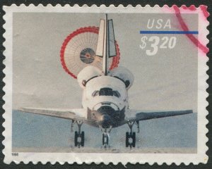 3261  $3.20  Priority Mail Shuttle Landing  Used XF