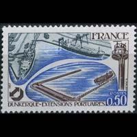 FRANCE 1977 - Scott# 1516 Dunkirk Harbor Set of 1 NH