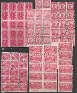 US 644,46,49 plus more MNH stock, f-vf, see desc. 2019 CV $216.15