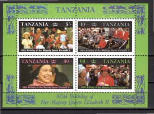 Tanzania 1987 MNH Sc 336a Souvenir Sheet