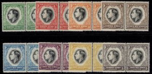 SOUTH WEST AFRICA GVI SG97-104, 1937 CORONATION set, M MINT.