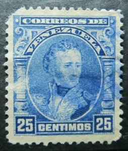 Venezuela 1904-09 25c Fine Used South America A4P52F133-