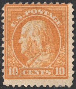 SC#510 10¢ Franklin Single (1917) Uncancelled