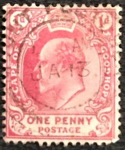 Cape of Good Hope #64 Used Single King Edward VII L21