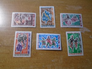 Dahomey  #  185-90  MNH