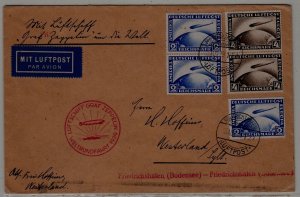 Germany Zeppelin cover 1.WF 15.8.29 Friedrichshafen