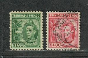 Trinidad+Tobago Sc#60+61 Used/VF, Partial Set, High Values, Cv. $62