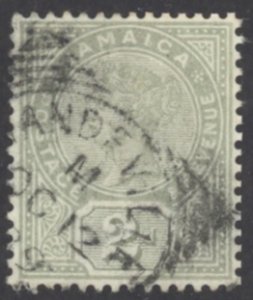 Jamaica Sc# 25a Used (a) 1889-1891 2p green Queen Victoria