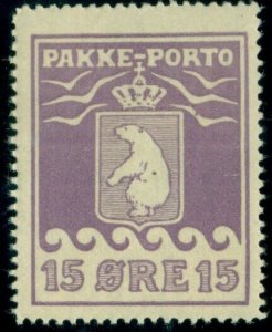 GREENLAND #Q5 (P8II) 15ore Pakke Porto, 2nd pr., og, NH w/part toning, VF