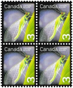 Canada 2235 Beneficial Insects Golden-eyed Lacewing 3c block 4 MNH 2007