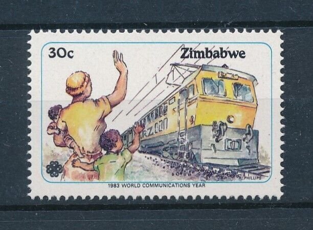 [113586] Zimbabwe 1983 Railway trains Eisenbahn From set MNH